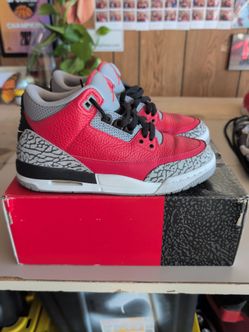 Jordan 3 Red Cement Size 6Y