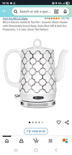 RARE BELLA ELECTRIC CERAMIC KETTLE