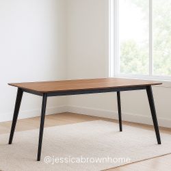 Dining table Brand New- Mid Century Style- Free Delivery 🚚- home staging warehouse