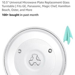 FREE 12” universal rotatable microwavable glass tray