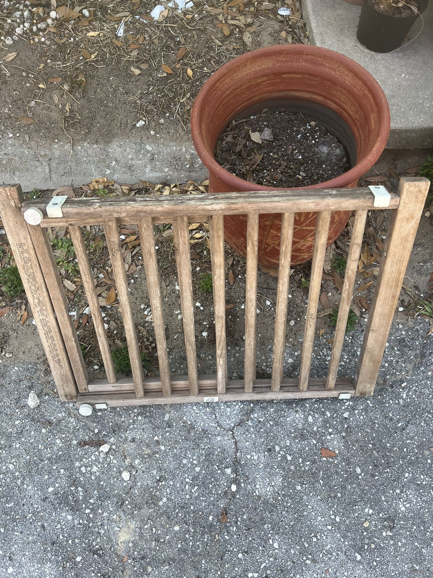 WOODEN DOG GATE. 18” Tall ADJUSTABLE