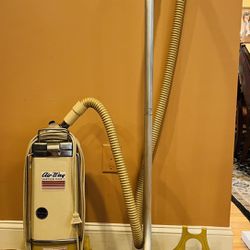 Antique Airway Sanitizer Bare Floor Canister Vacuum Cleaner 