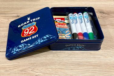 Dutch Bros Road Trip Route 92 Game Set Tin