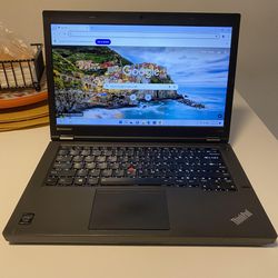 Lenovo ThinkPad T440P 14in Laptop-computer.
Intel Core i7-4600M 2.9GHz, 
8GB RAM
500GB HDD
DVD, Win11PRO. Microsoft office installed. Nothing wrong. C