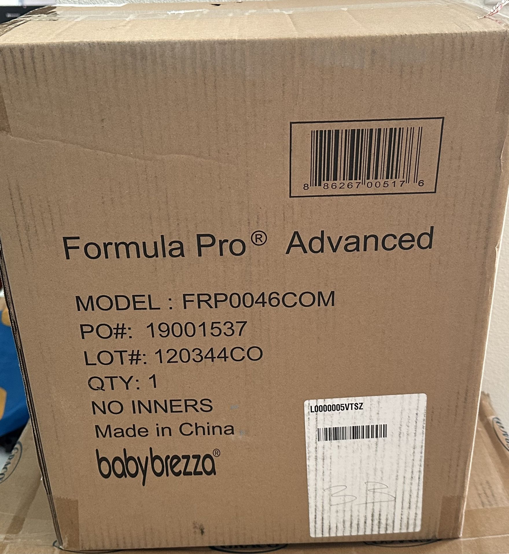 New baby Brezza Formula Pro