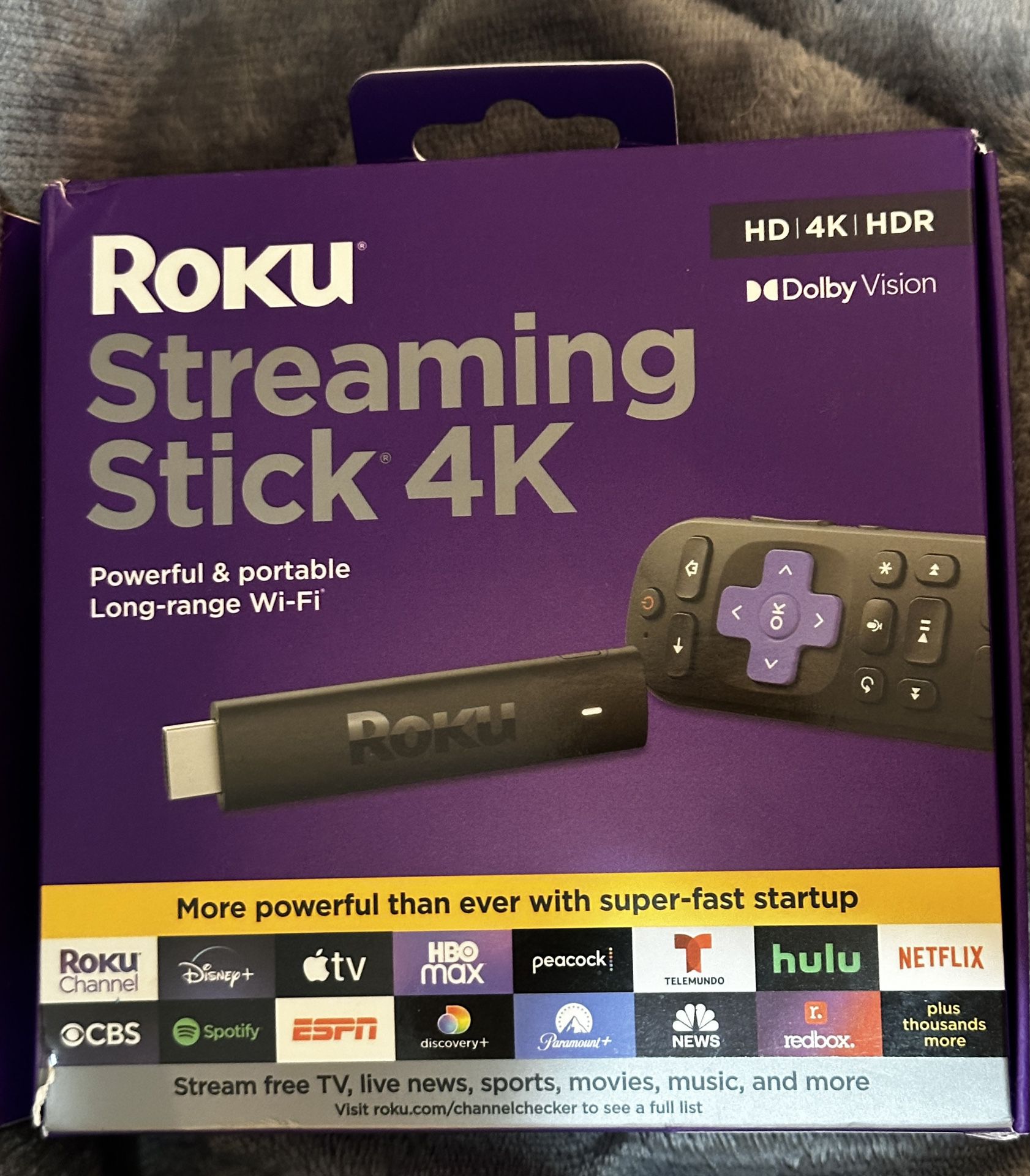 Roku Streaming Stick & Remote 4K