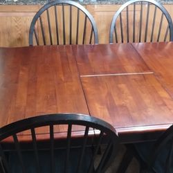 Cherry Wood Dining Room Table And Chairs