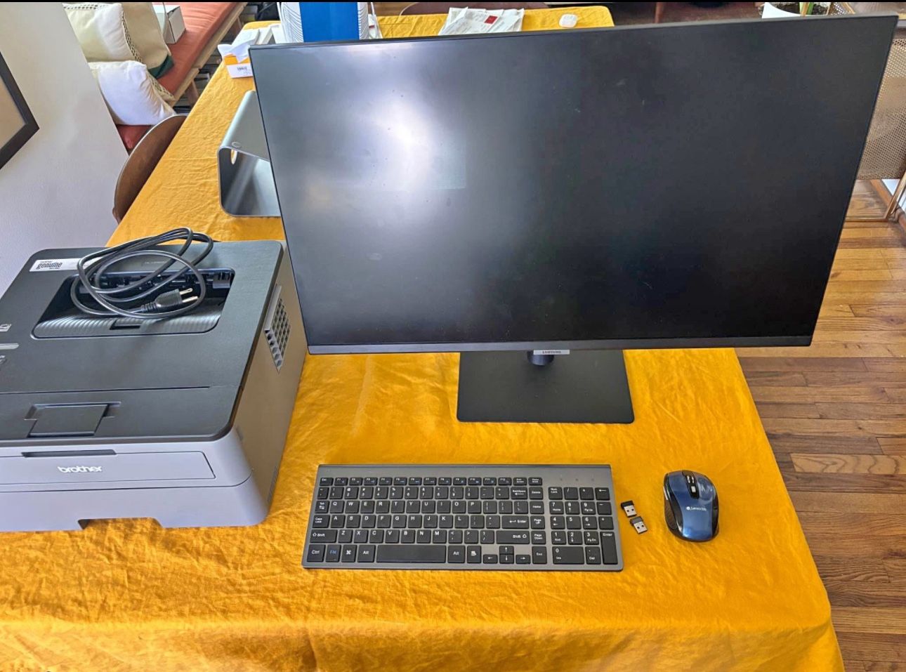 27” Computer Monitor and Brother Laser Printer