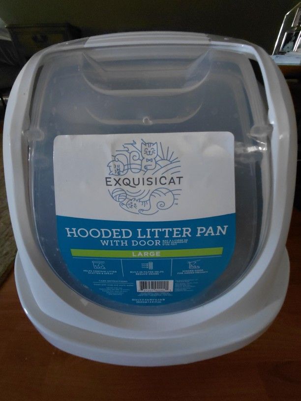 Exquisicat Large Hooded Litter Box With Door ๐