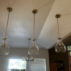3 BRAND NEW Pendant Lights For Sale