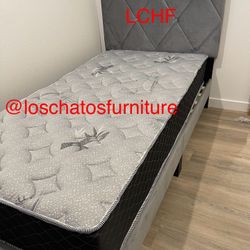 Twin Size Bed Frame With Mattress 