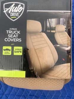 Auto Drive 2 Pack Truck Seat Covers