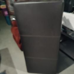 Faux Leather Storage Bench 