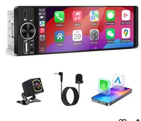 Single DIN wireless Car stereo Backup Came included