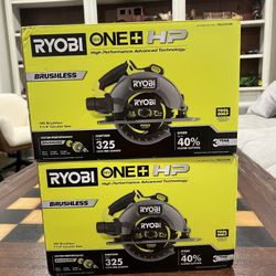 RYOBI ONE+ HP 18V Brushless Cordless 7-1/4 in. Circular Saw (Tool Only) $80 EACH NEW FIRM PRICE  