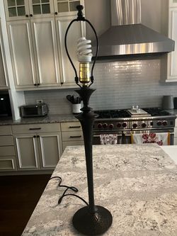 Dark Bronze Table Lamp Base No Shade