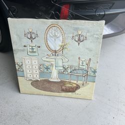 Canva Bathroom Wall Decor 