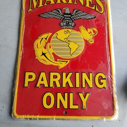 Marines Parking Only Sign