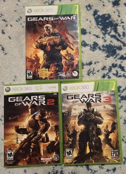 X Box 360 Live Gears Of War 1 2 3