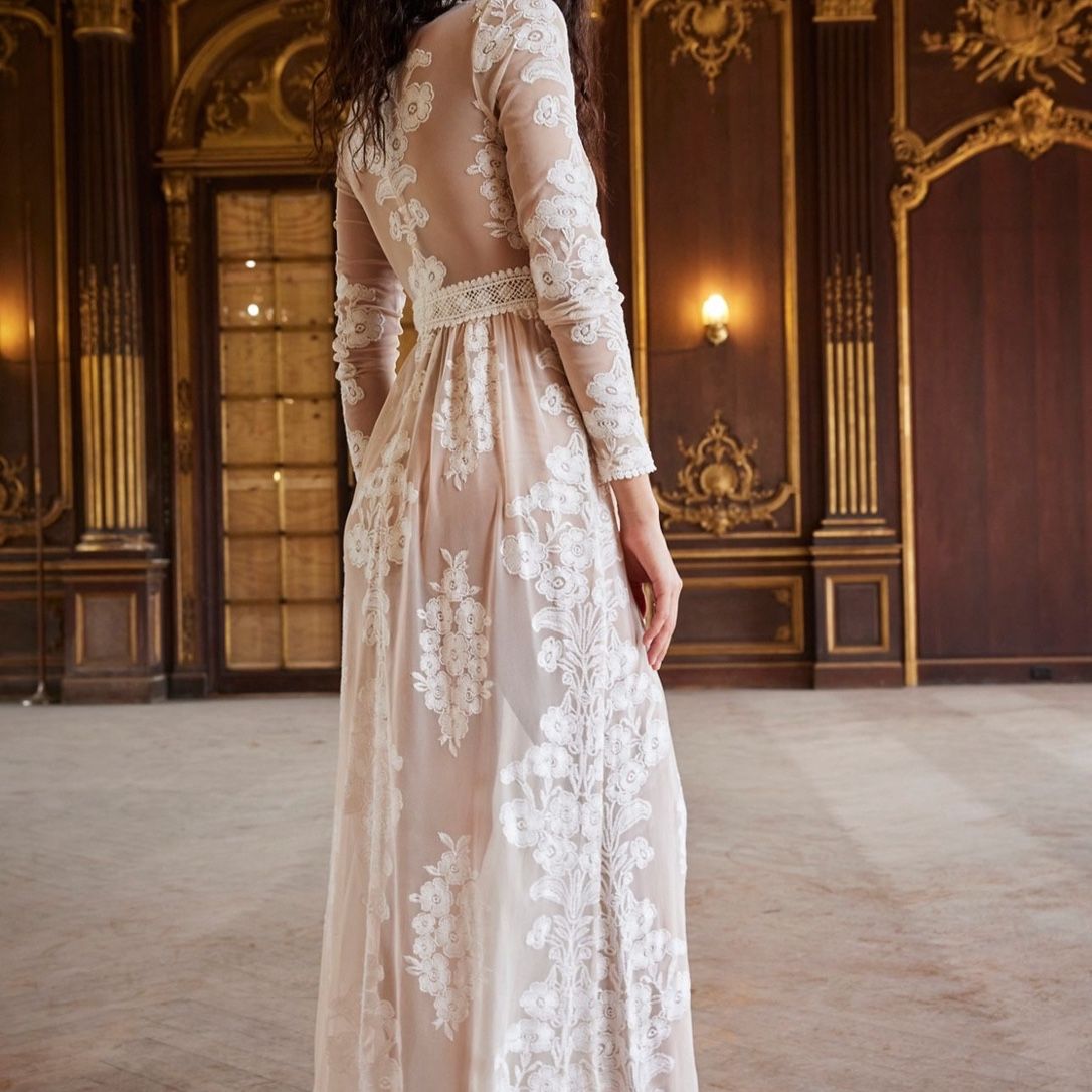 free people temecula maxi dress For Love & Lemons Temecula Maxi Dress by For Love & Lemons at Free People in Rainsong, Size: L