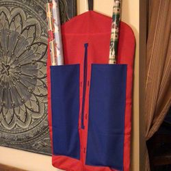 Gift Wrap Organizer with Wrap Supplies
