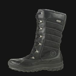 Timberland Earthkeepers Mount Holly Black Waterproof Winter Boot Women SZ 7.5 M. Condition is "Pre-owned". See pictures ask questions and make an offe