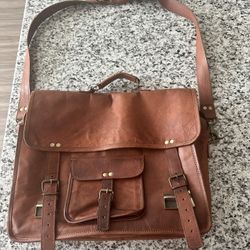 Leather Messenger Bag