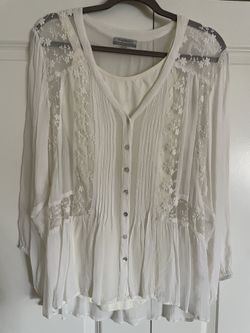 Cream Lace Top L/XL