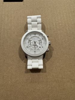 michael kors white watch