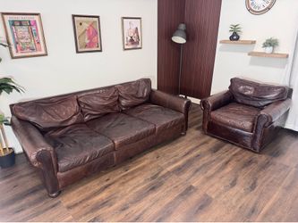 Restoration Hardware Lancaster Sofa & Swivel Chair Set - DELIVERY AVAILABLE