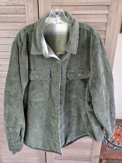 Corduroy Flannel shirt jacket