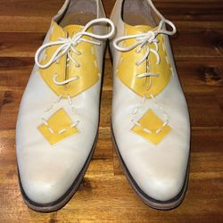 Men’s Gold/Yellow & Cream/Bone Oxford’s 