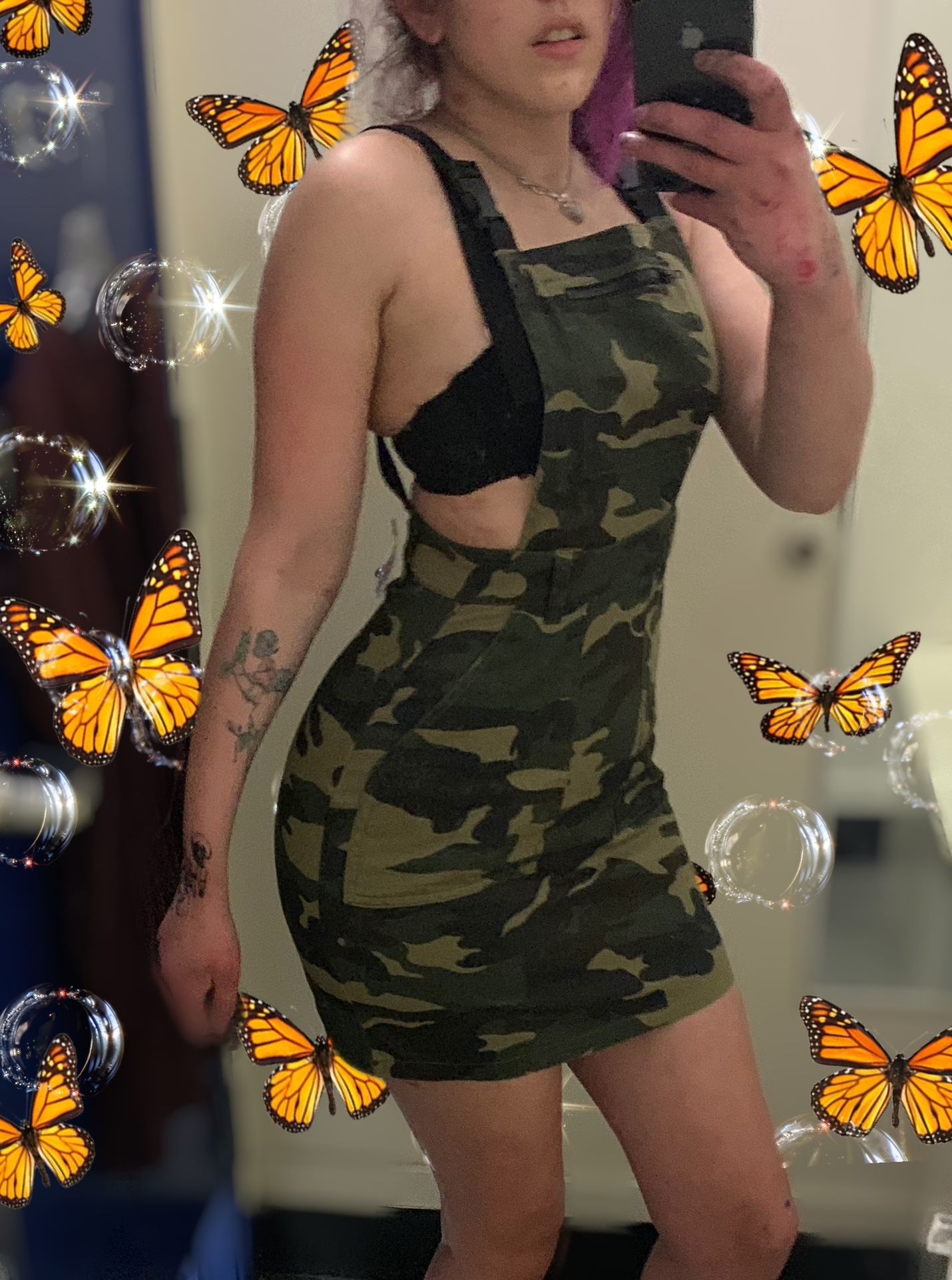 C’est Toi Army Overall Dress 