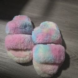 Pastel Rainbow Slippers
