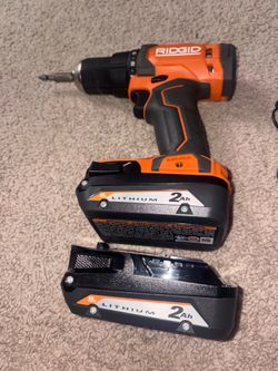 Ridgid Battery Powered Drill set