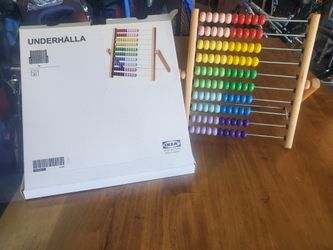 IKEA UNDERHÅLLA Kids Abacus with Box