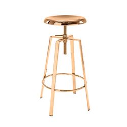 Modern Metal Bar Stools Set of 4, Backless Round Counter Height Swivel Bar Stools for Kitchen Island Dining Pub Cafe