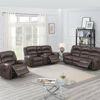 New Reclining Couch / Love Seat.  Brown Or Black Breathable Leatherette.  Free Delivery!