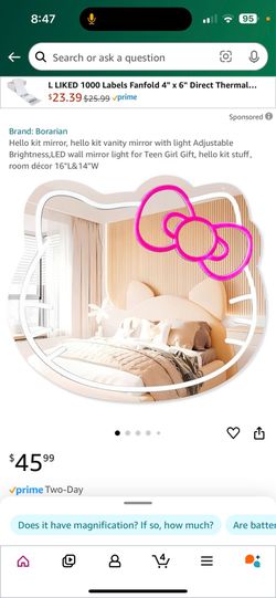 Hallo kitty mirror