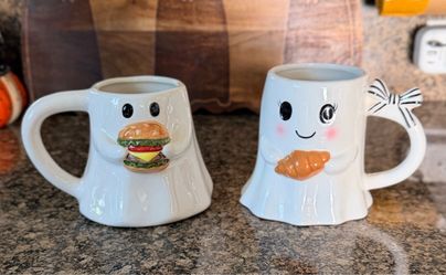 Ghost Ceramic Mug Set of 2