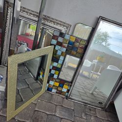 $20 each assorted wall hanging framed mirrors