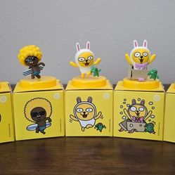 Kakao Friends 5 PCS Mini Figure Apeach Jay-G Muzi & Con Neo
