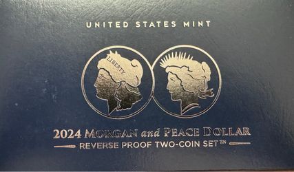 2024 Morgan and Peace Dollar Reverse Proof Two-Coin Set