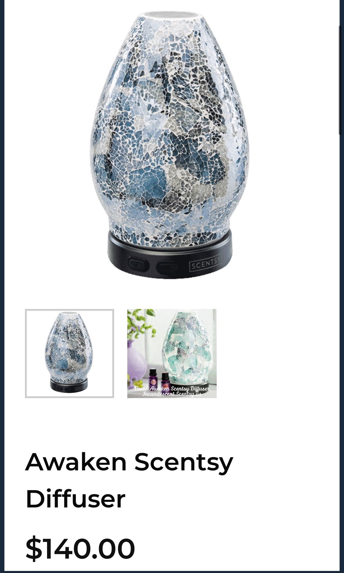Awaken Scentsy Oil Diffuser