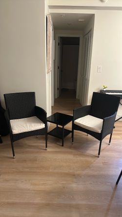 Balcony chairs and table set