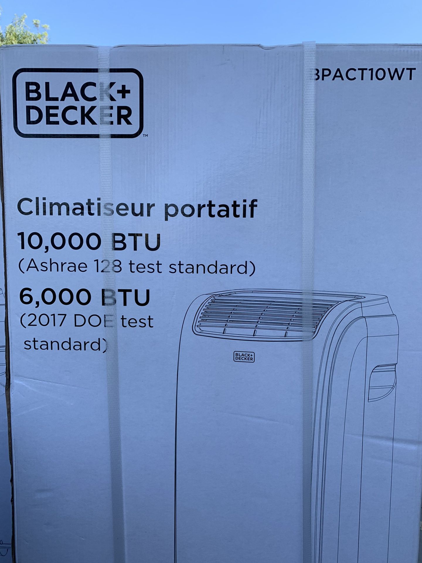 BLACK+DECKER 10,000 BTU Portable Air Conditioner with Remote Control