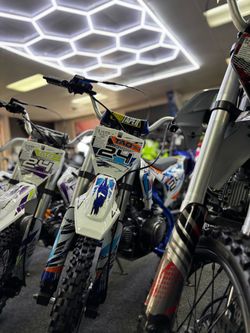 Blue & Orange Tao DB24 110cc β Youth Dirt Bike
