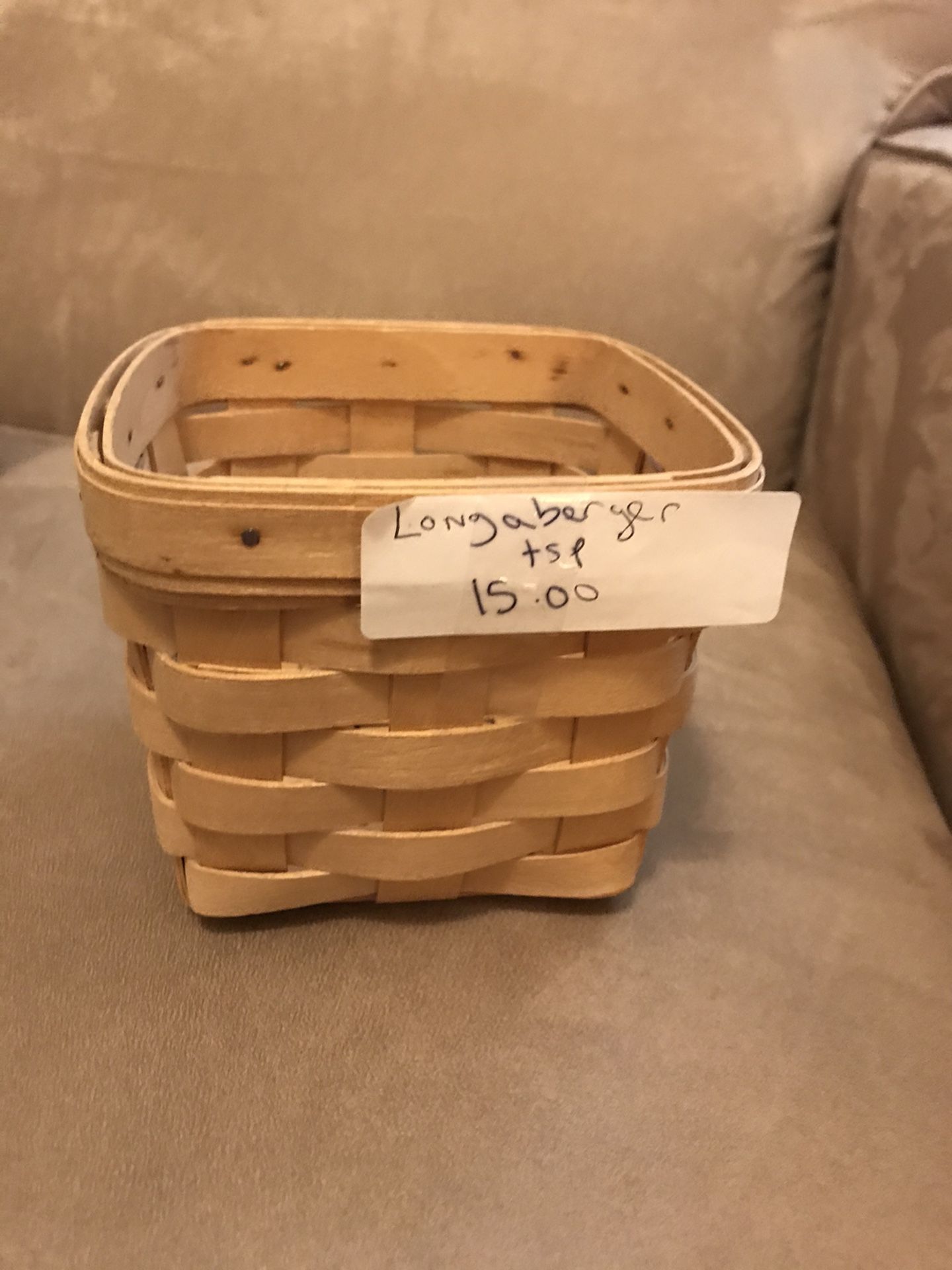 Longaberger teaspoon basket