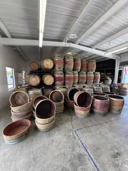 Barrels- Barrels- Barrels- We Have Them! Planters Too!