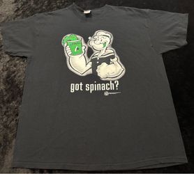 Mens 2XL Vintage Y2K 2006 Popeye Got Spinach Tshirt